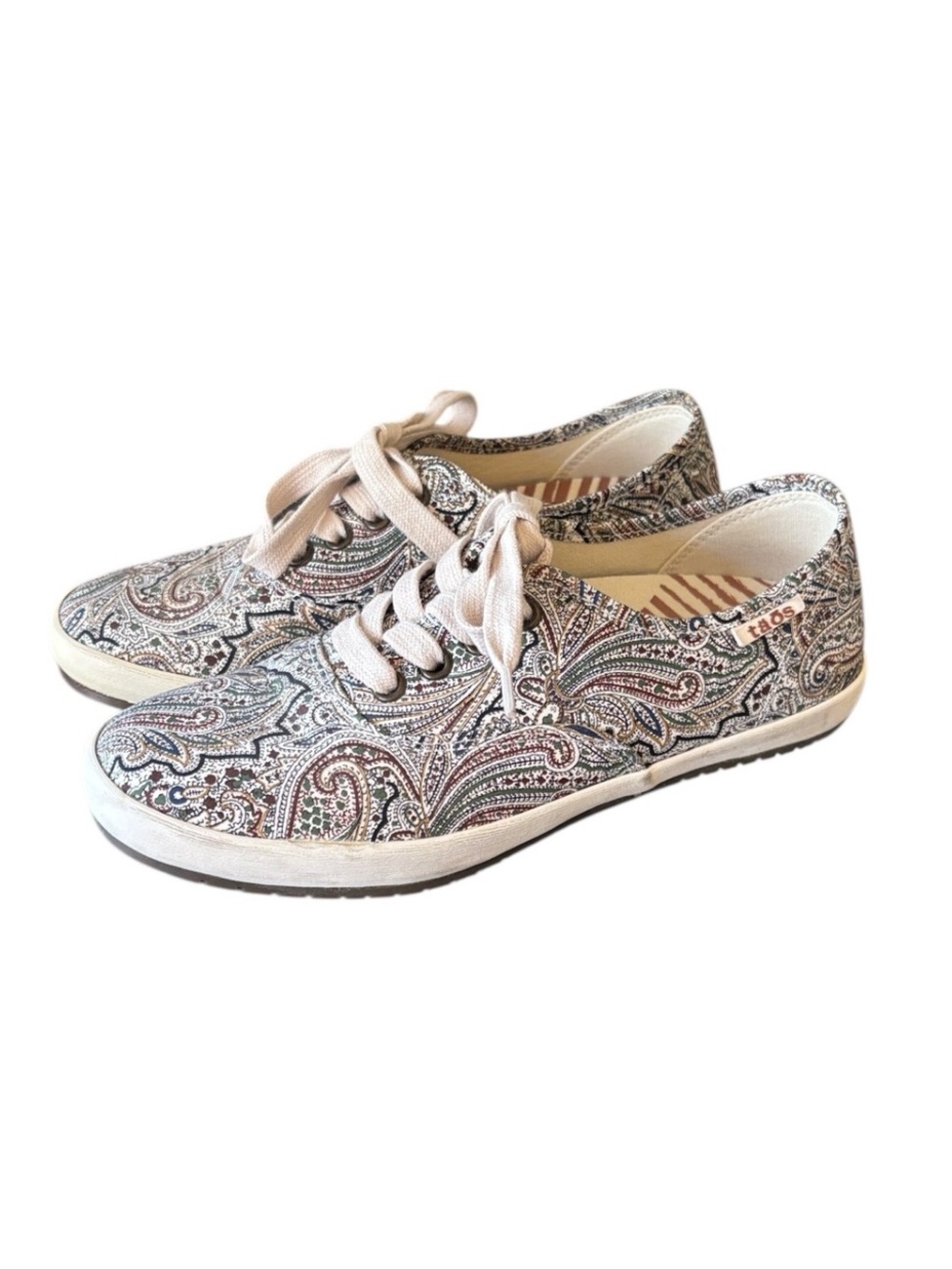 TAOS Guest Star‎ Paisley Canvas Lace Up Sneakers Size 6.5